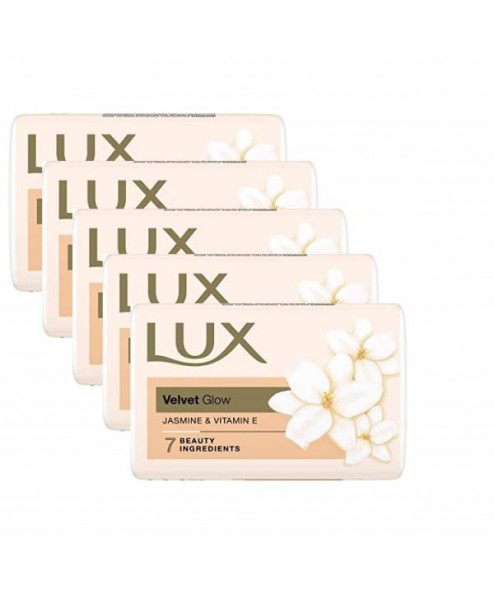 Lux Velvet Glow Jasmine & Vitamin E Soap 5X100gm